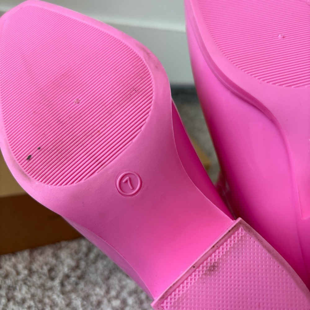 NIB Beach by Matisse Women's Annie Cowboy Rain Boots in Pink Size 7 Barbie - Picture 7 of 9